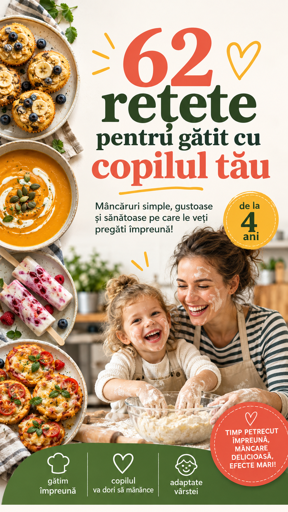 62 de rețete pe care copiii adoră să le gătească