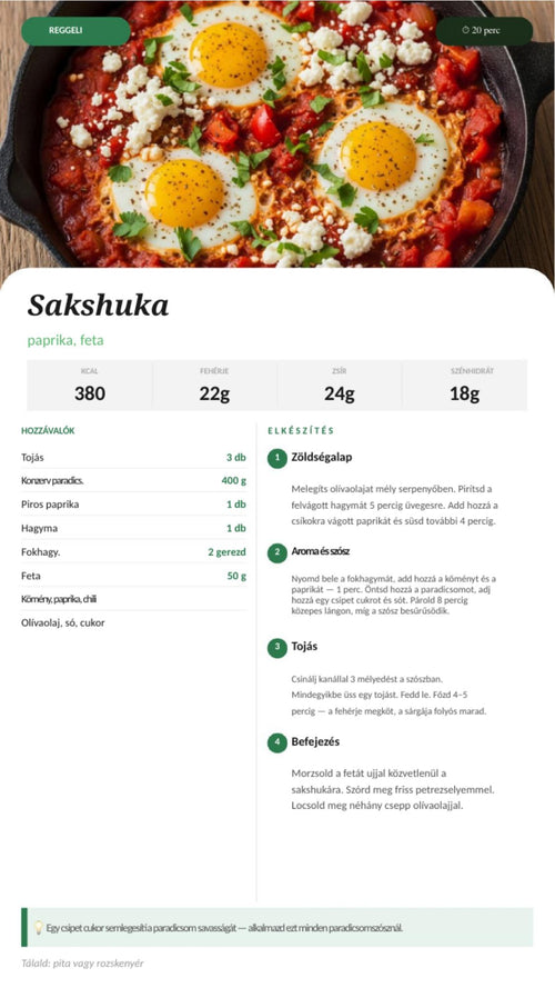 105 magas fehérjetartalmú recept + 14 napos étrend + bevásárlólista