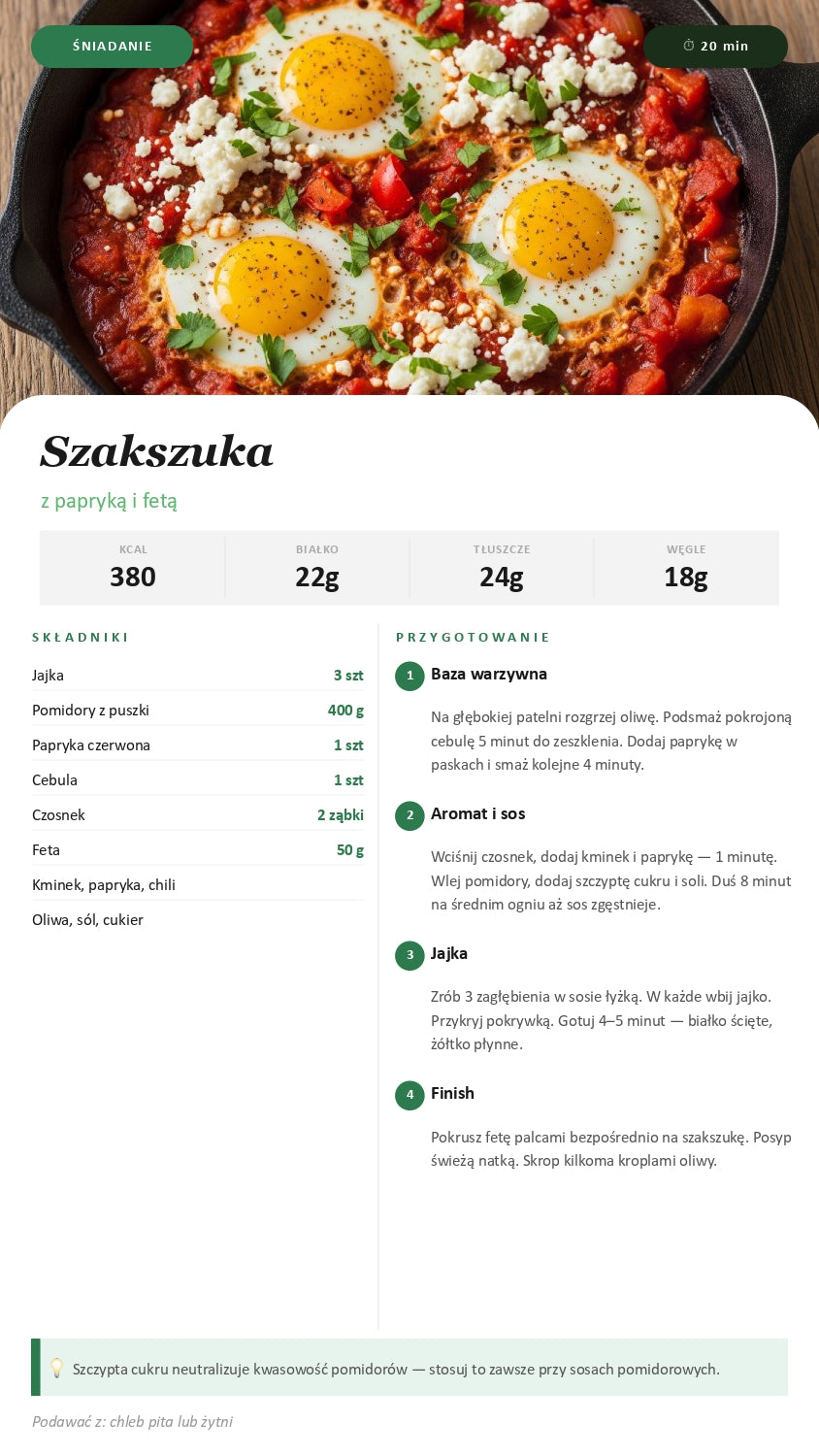 105 szybkich i prostych przepisów + menu na 14 dni + lista zakupów