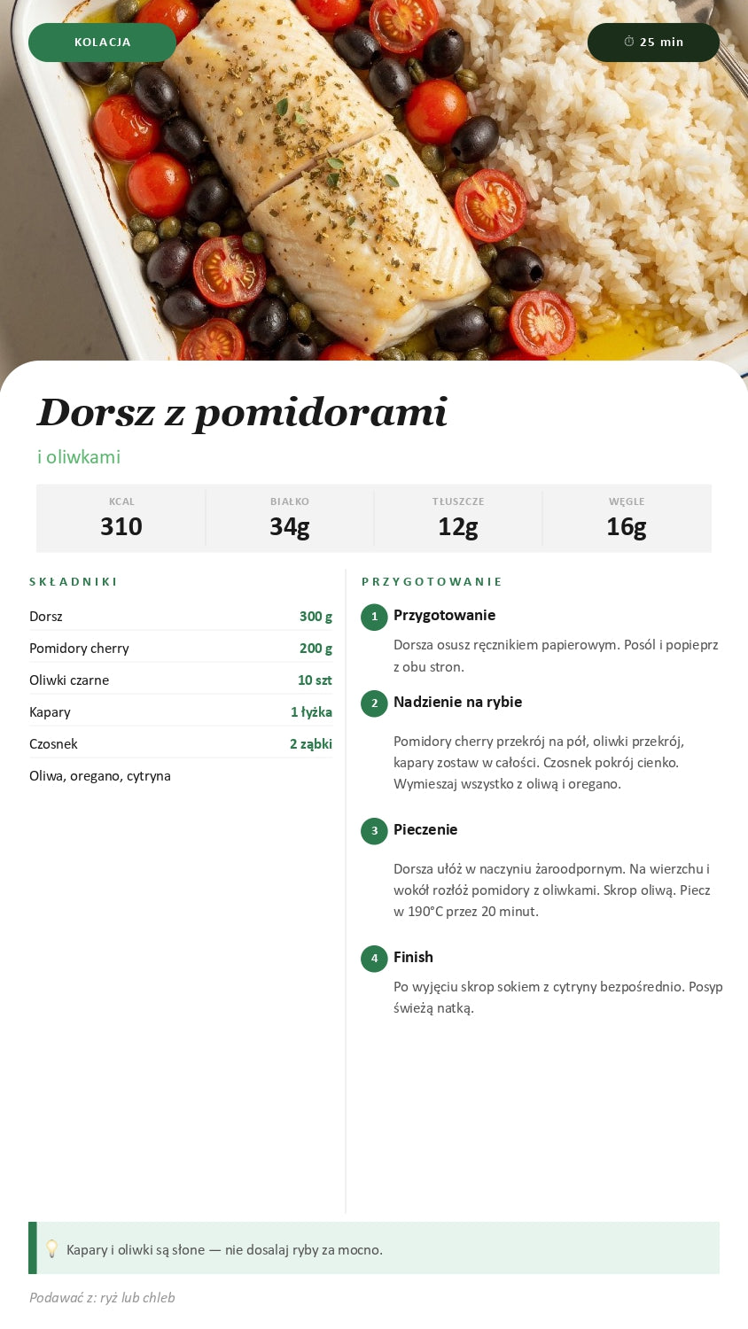 105 szybkich i prostych przepisów + menu na 14 dni + lista zakupów