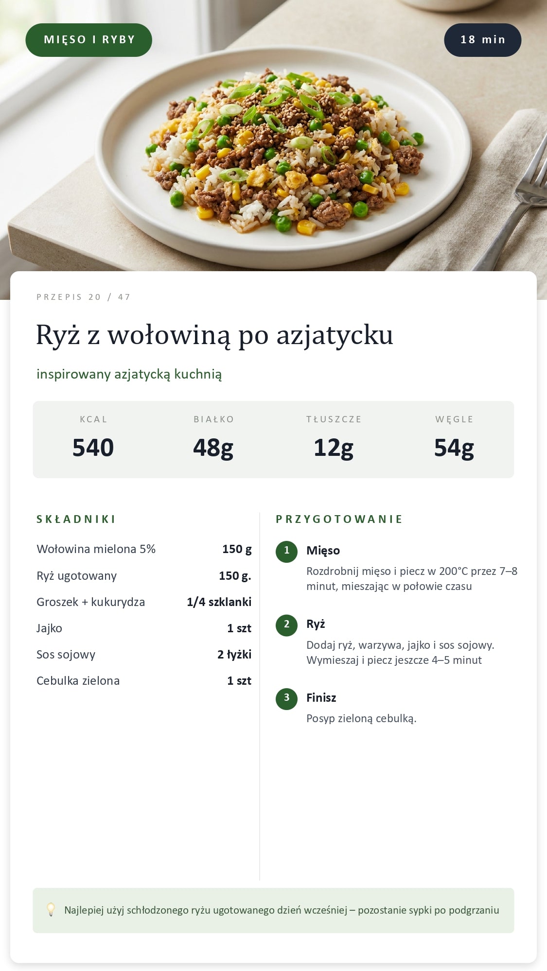 47 wysokobiałkowych przepisów do Air Fryera + 7-dniowe menu + lista zakupów